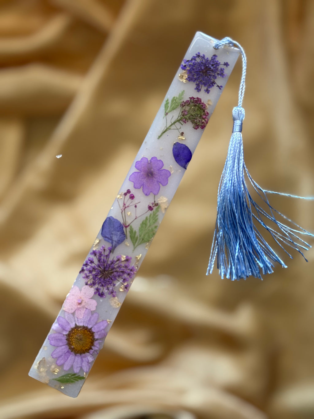Purple Floral Bookmark