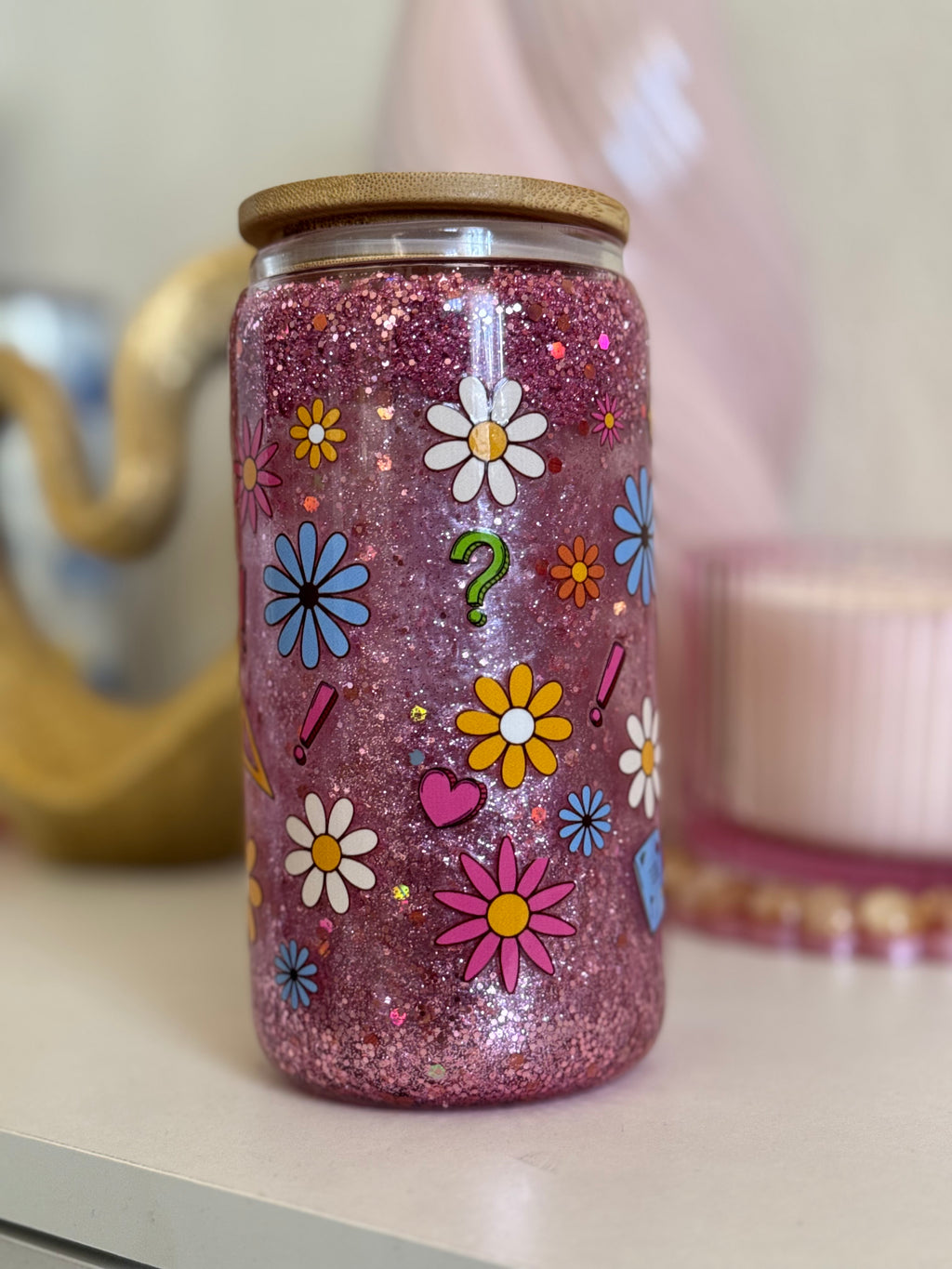 Teacher snow globe tumbler