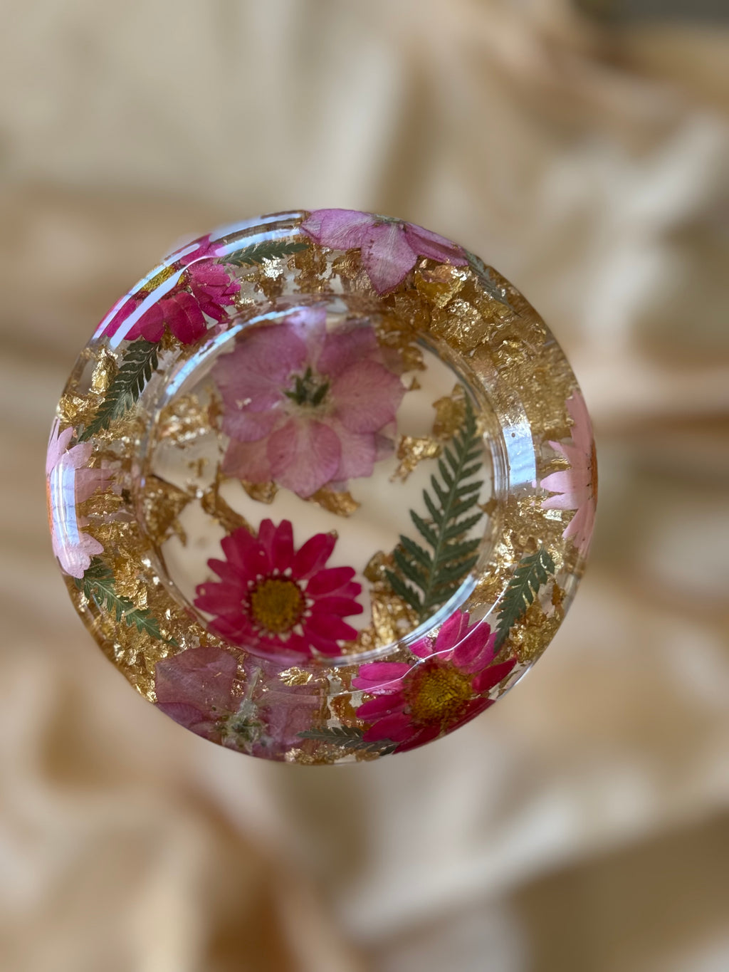 Pink Floral Mini Ashtray