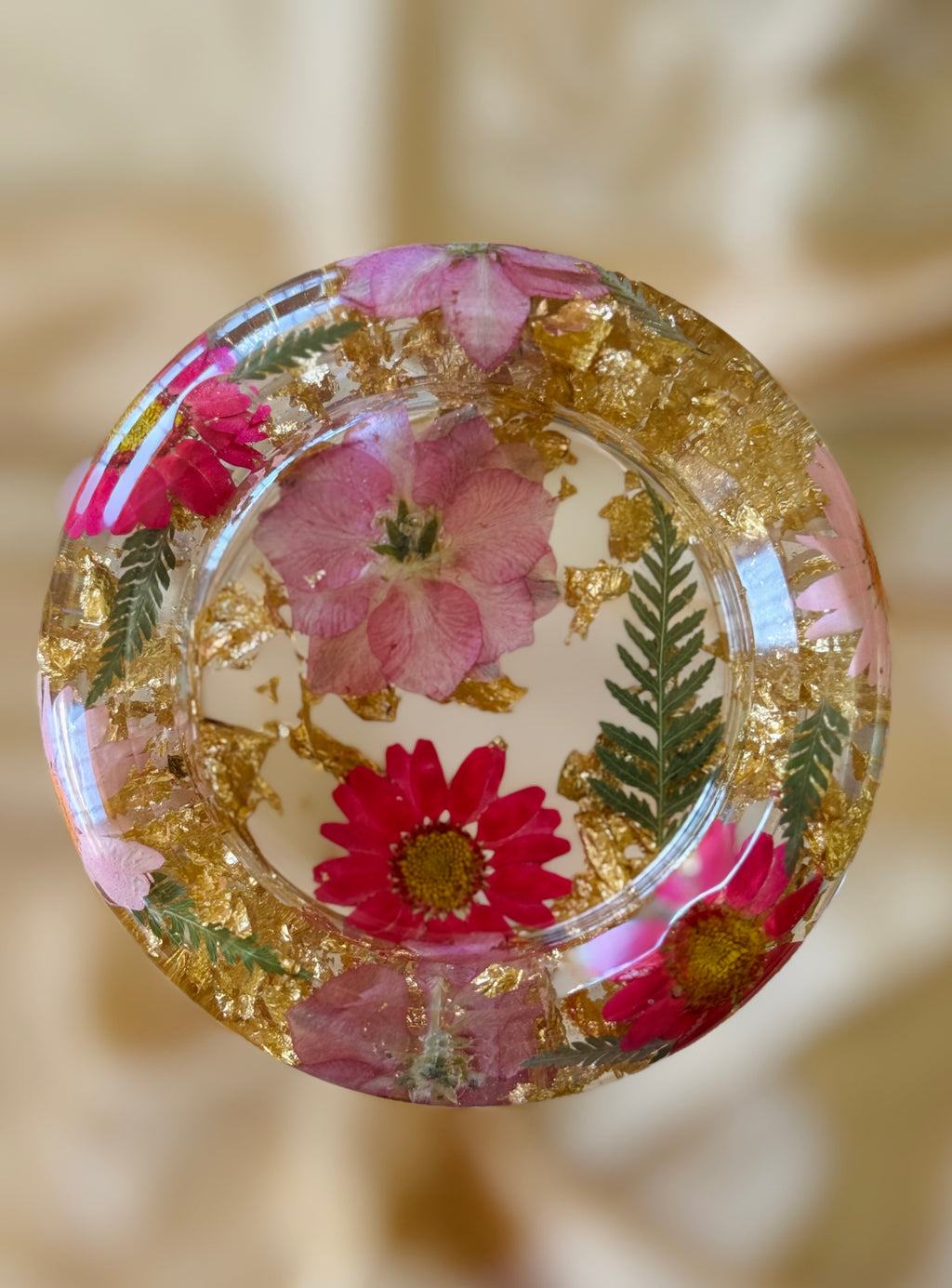 Pink Floral Mini Ashtray