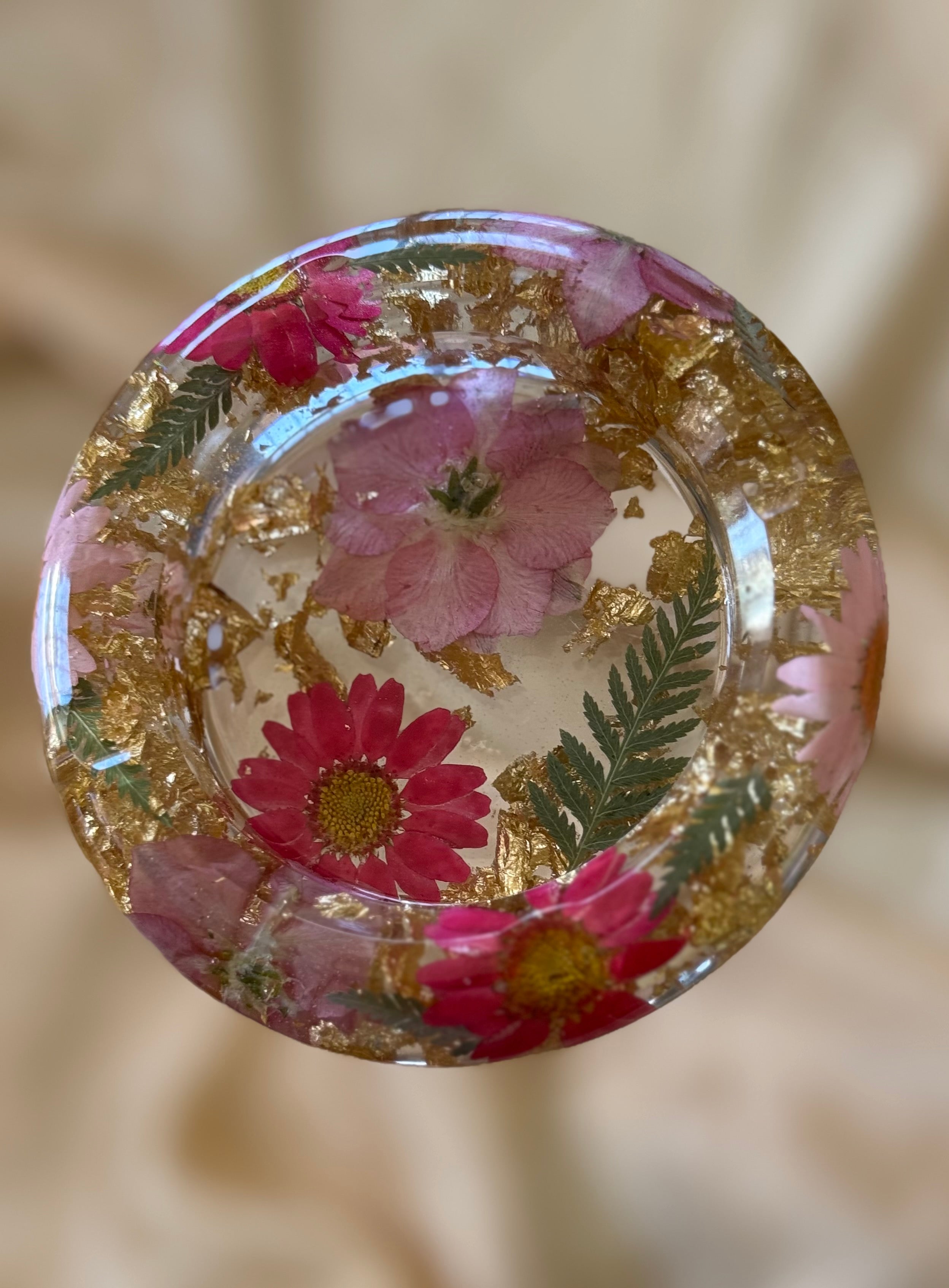 Pink Floral Mini Ashtray