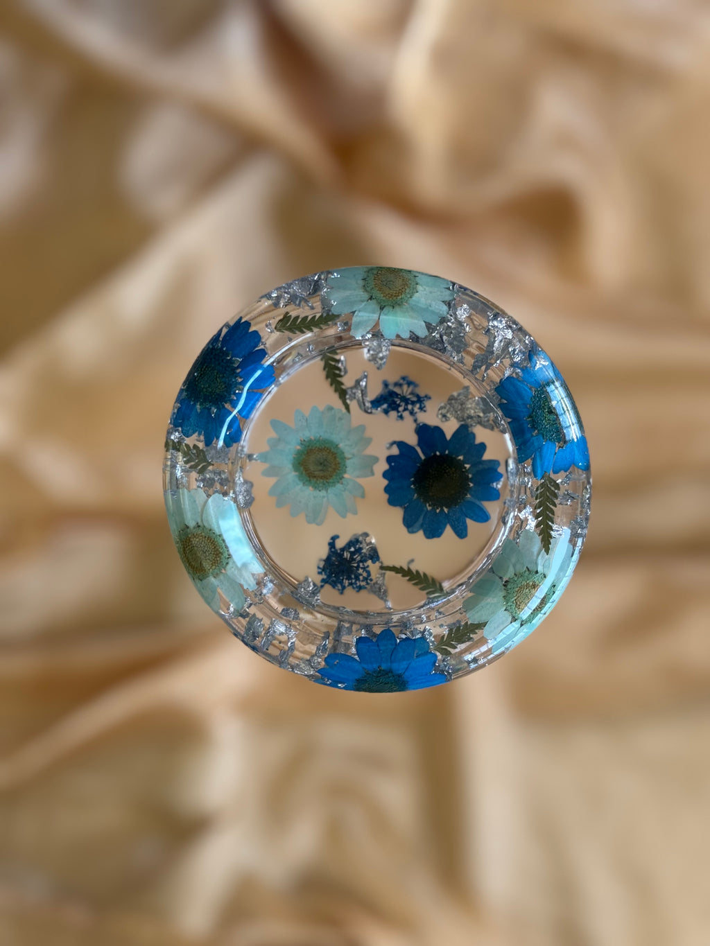 Blue Floral Mini Ashtray