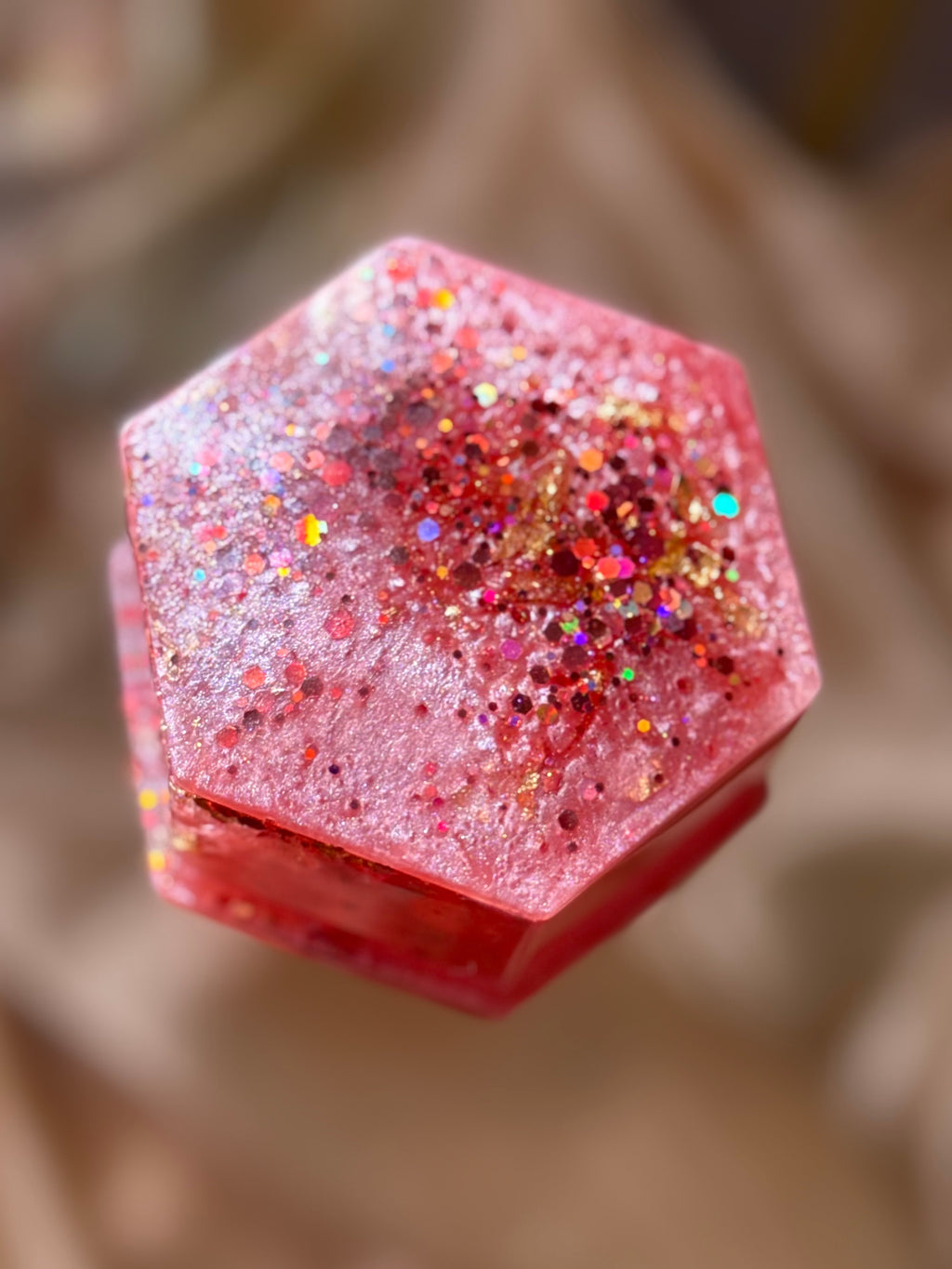 Pink Hexagon Jewelry Box